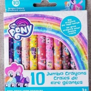 My Little Pony 10 Pack Jumbo Crayons MLP Crayons. New Condition.